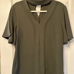 New York & Company Olive-Green Top